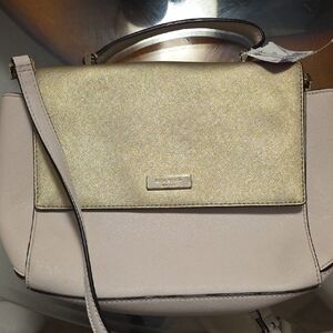 Kate Spade Gold and Cream Satchel